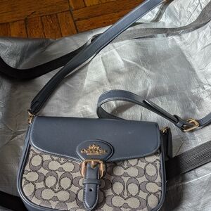Coach Black and Gray Crossbody Bag
